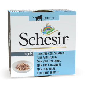 Schesir Cat Atún con Calamares en gelatina 85gr