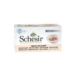 Schesir Cat Small Atún con Salmón en gelatina 6x50gr