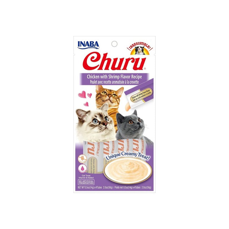 Churu Cat Pollo con Gamba (4X14gr)