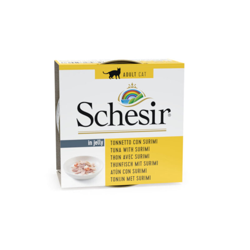 Schesir Cat Atún con Surimi en gelatina 85gr