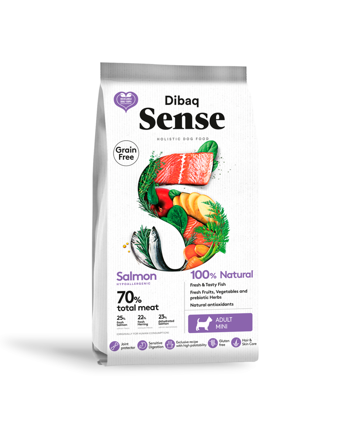 Sense Dog Grain Free Salmón Mini Adult