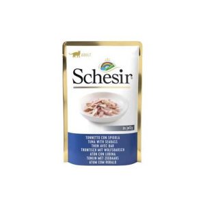 Schesir Cat Pouch Atún con Lubina en gelatina 85gr