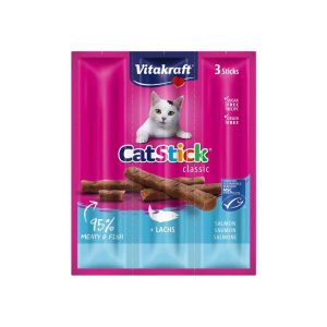 Barritas tiernas para gato Vitakraft cat stick salmón-trucha 3uds.
