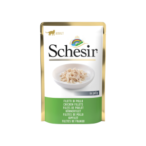 Schesir Cat Pouch Filetes de Pollo en gelatina 85g