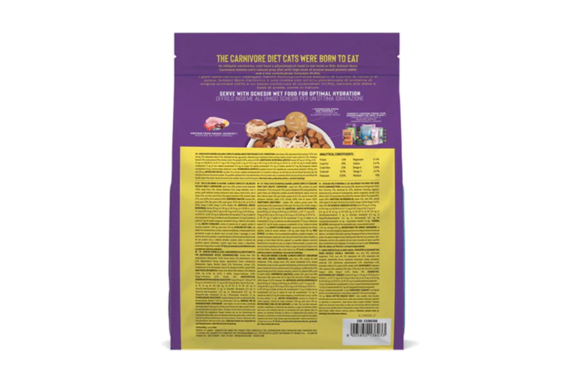 Schesir Pienso Born Carnivore Pollo con Arenque y Salmón - Imagen 2