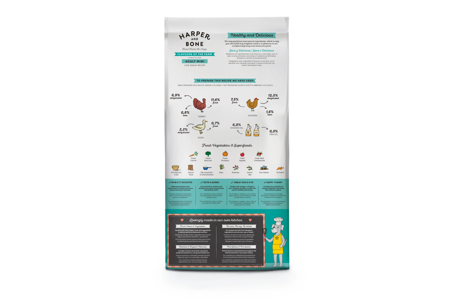 Harper & Bone Flavours of the Farm Mini Adult Dog - Imagen 2