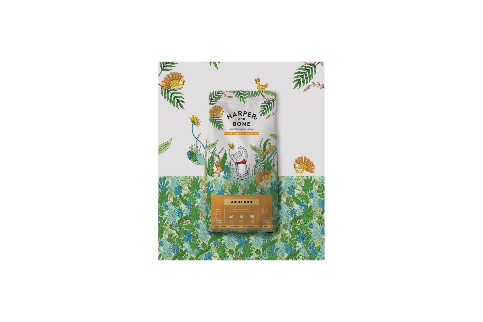 Harper & Bone Flavours of the Farm Medium Maxi Adult Dog - Imagen 3