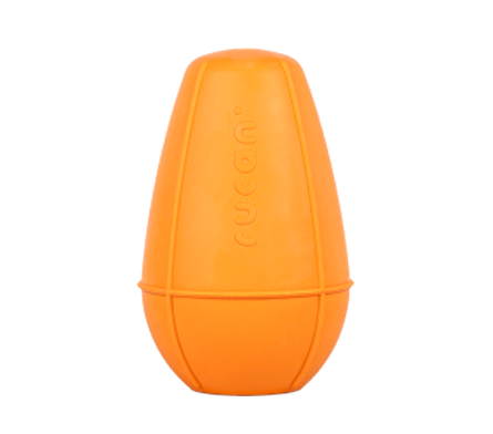 Juguete Conic Naranja para perros, vista frontal mostrando su diseño resistente.