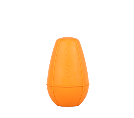 Juguete Conic Naranja en tamaño pequeño, ideal para perros pequeños y medianos.