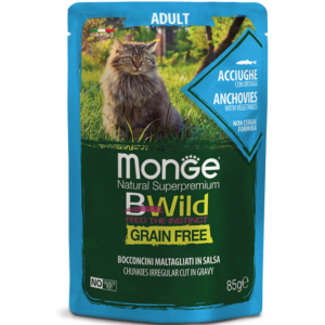 Monge BWild Cat Anchoas con verduras 85gr